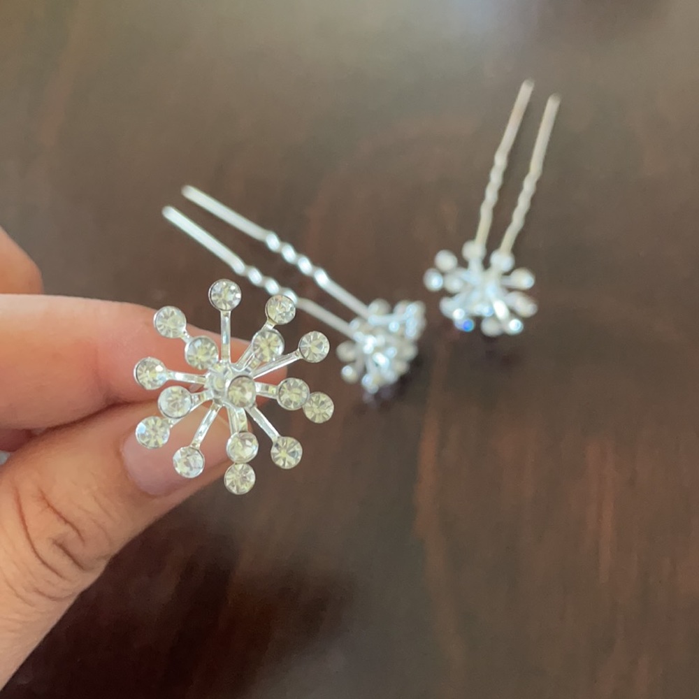 3pc Rhinestone Pins - Picture 3 of 5